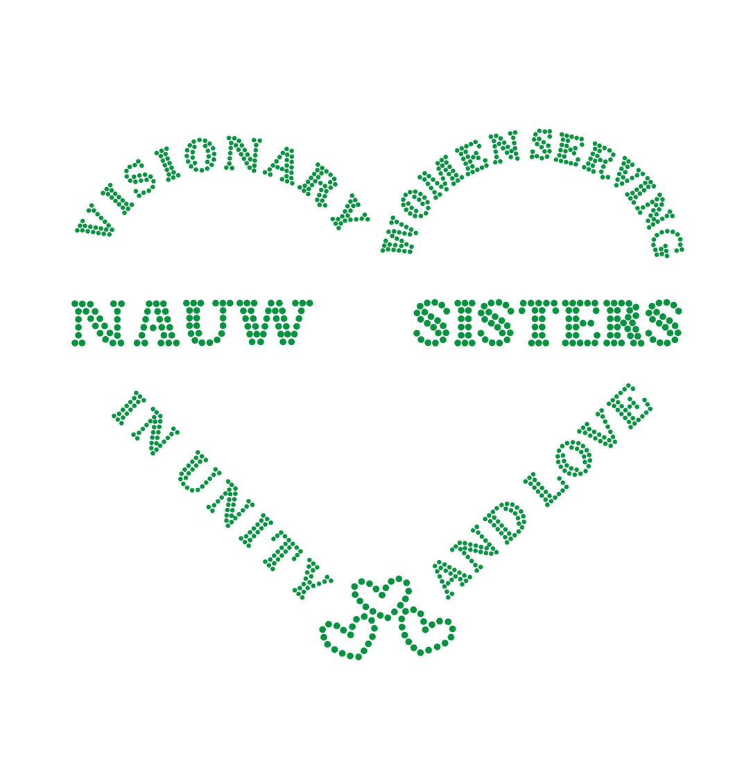 NAUW SISTERS Unity Rhinestone Tee