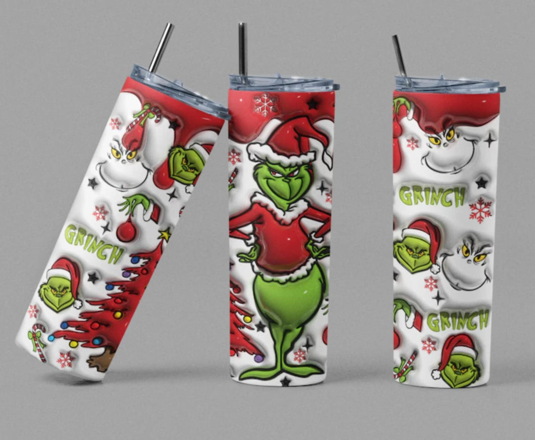 Grinch Tumbler Red