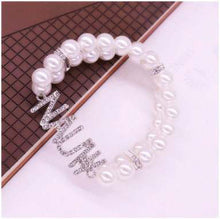 Load image into Gallery viewer, NAUW pearl rhinestone bracelet
