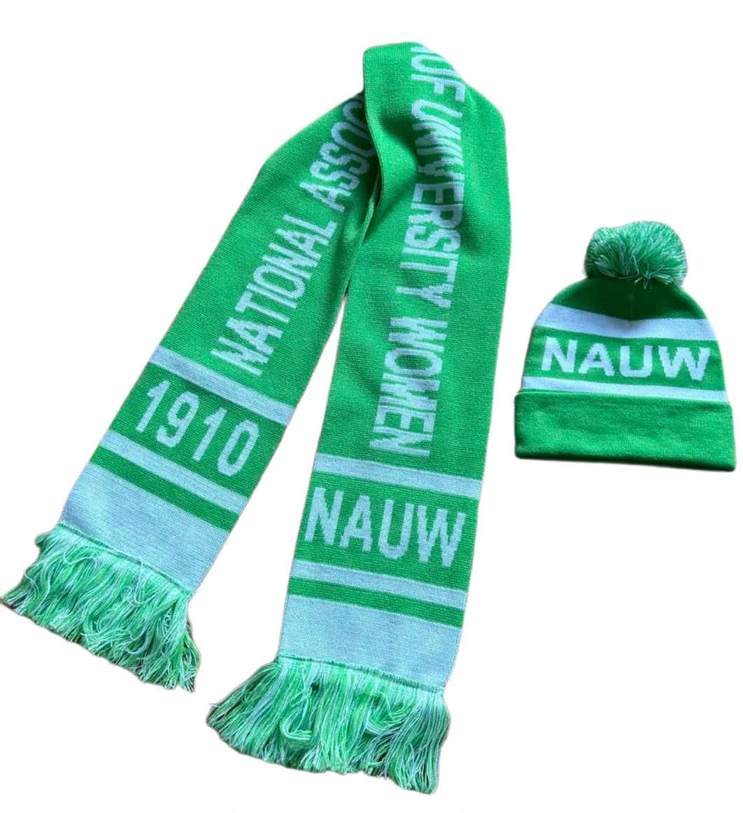 NAUW scarf and Winter hat