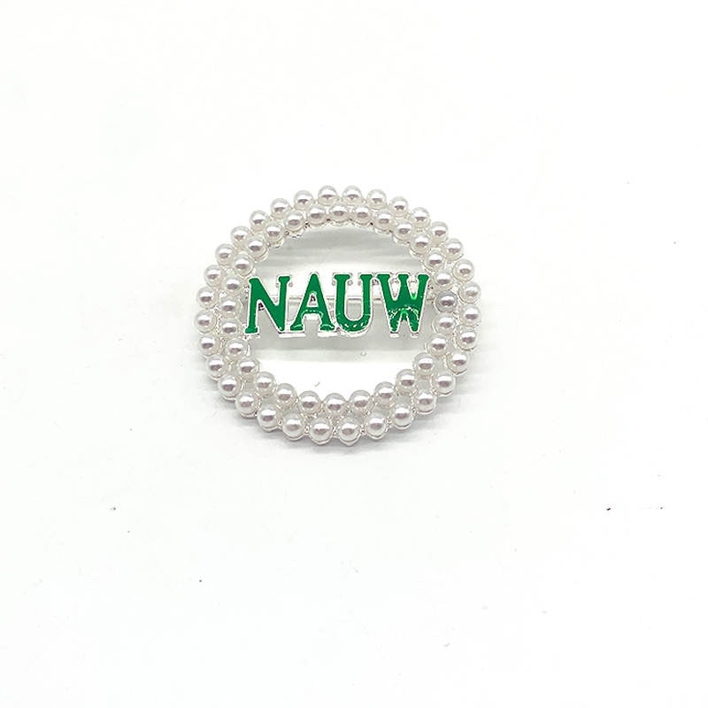 NAUW pearl pin