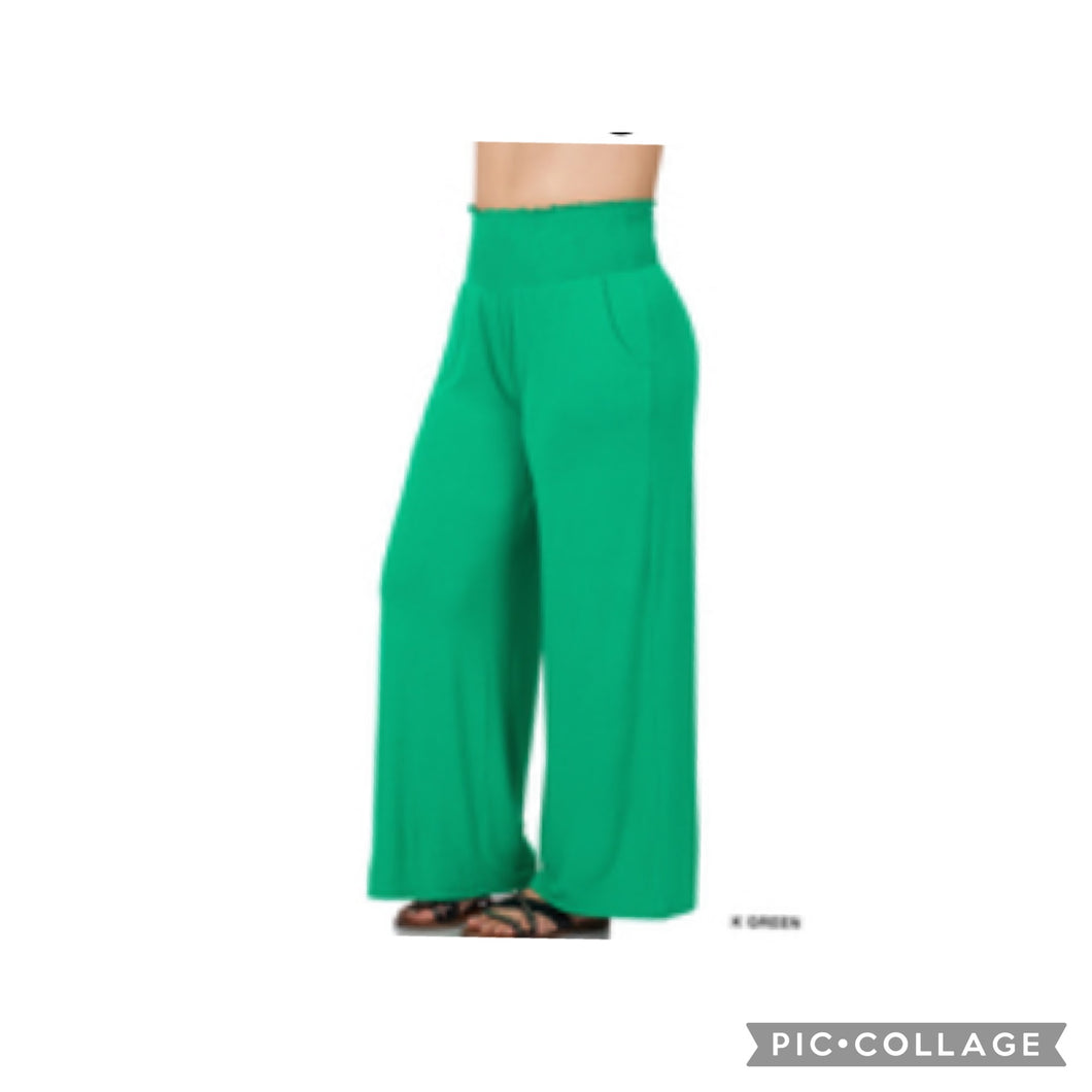 Smocked Waistband Pants Plus size