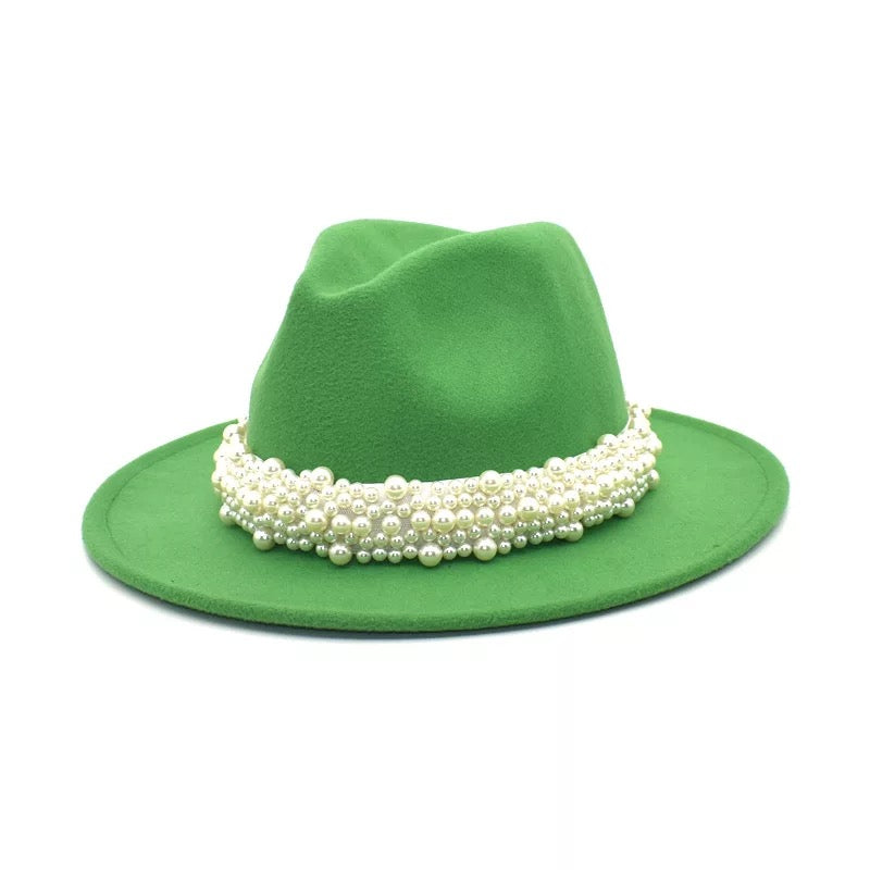 Fedora with pearl band (preorder)